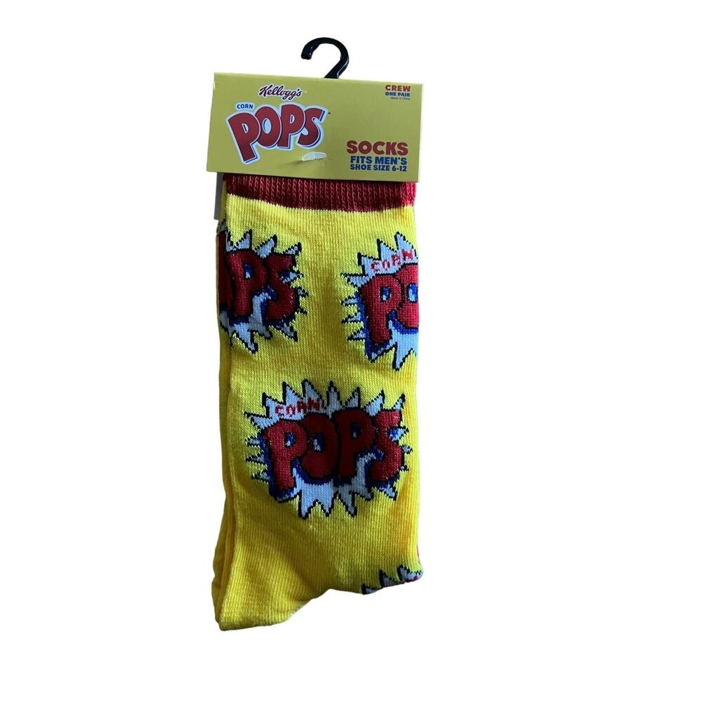 Corn Pops Novelty Crew Socks by Odd Sox | Casual Socks | Men's Socks